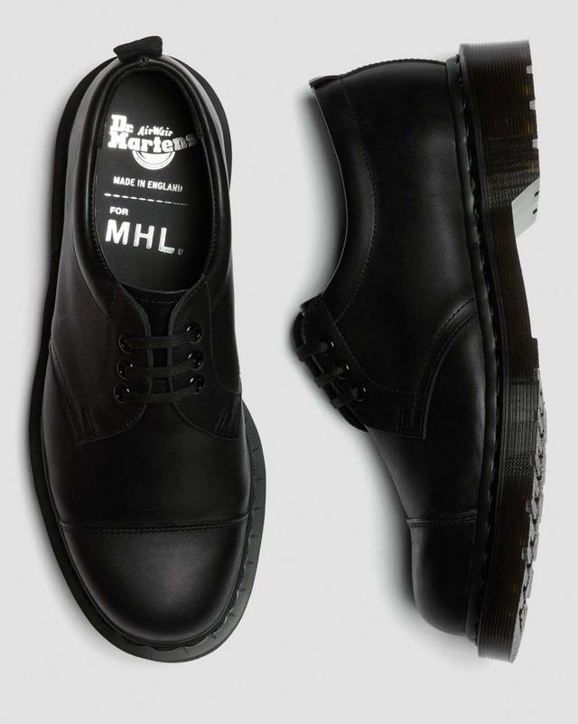 1461 MHL 3-Eye Grained Oiled Leather Shoes