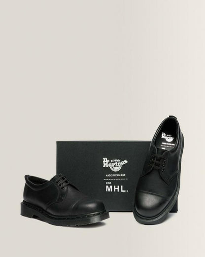 1461 MHL 3-Eye Grained Oiled Leather Shoes