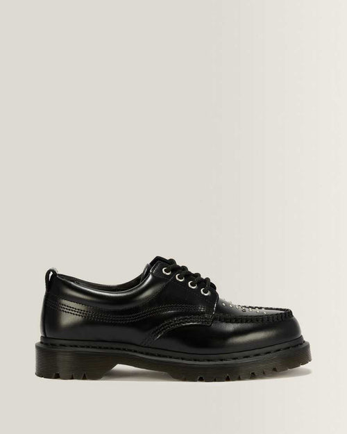 Lowell Stud Analine Leather Moc Toe Shoes