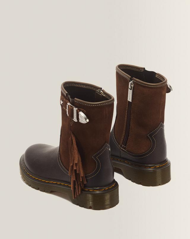 Genaya Desert Rodeo Junior Leather & Suede Rigger Boots