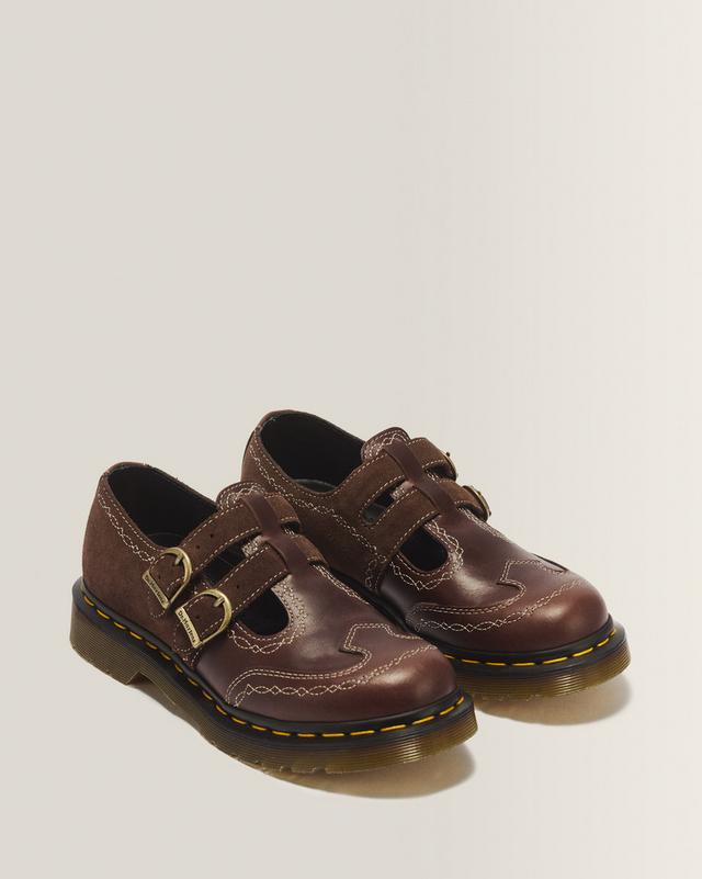 8065 Desert Rodeo Leather & Suede Mary Jane Shoes