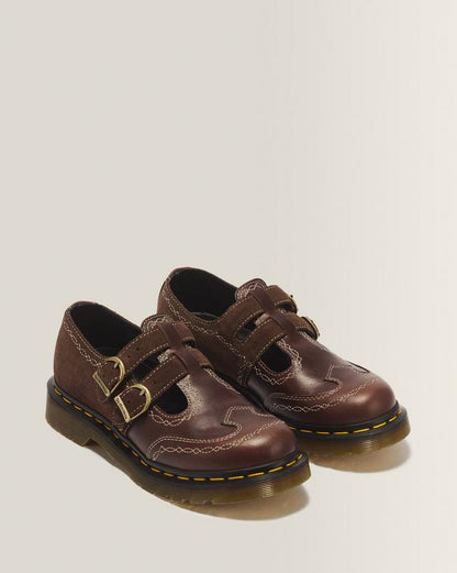 8065 Desert Rodeo Leather & Suede Mary Jane Shoes