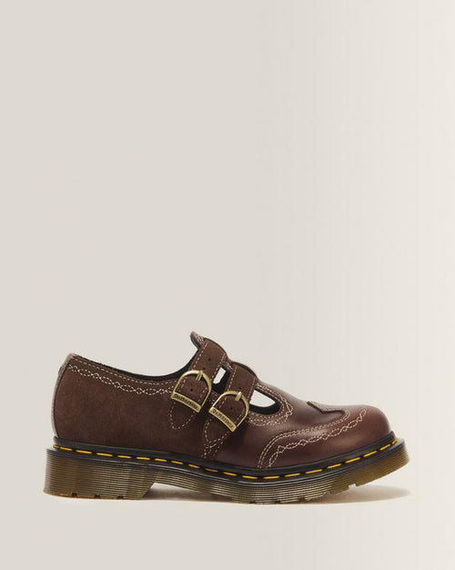 8065 Desert Rodeo Leather & Suede Mary Jane Shoes