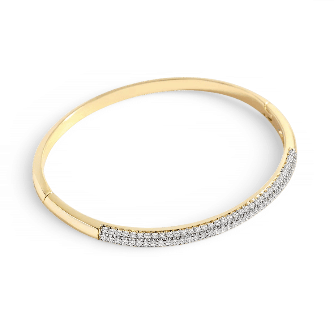 Domed Pave Cuff Bracelet