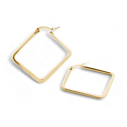 Geometric Girl Boss Hoop Earrings