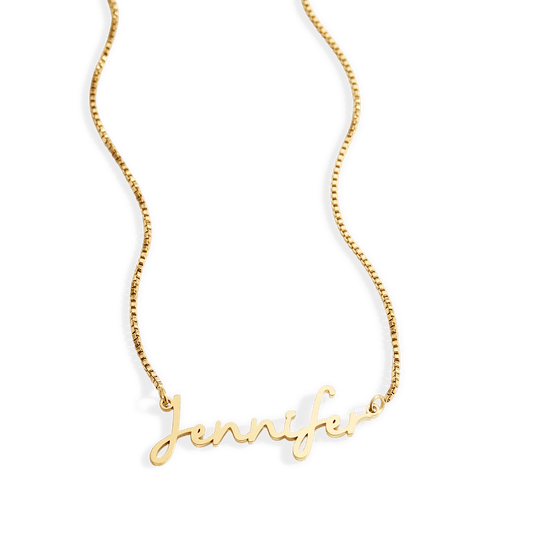Fairy Name Necklace with Box Chain