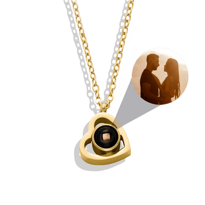 Personalized Heart Photo Necklace