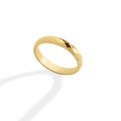 Delicate Hammered Band Ring