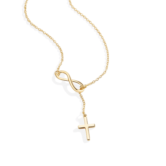 Infinity Cross Pendant Necklace