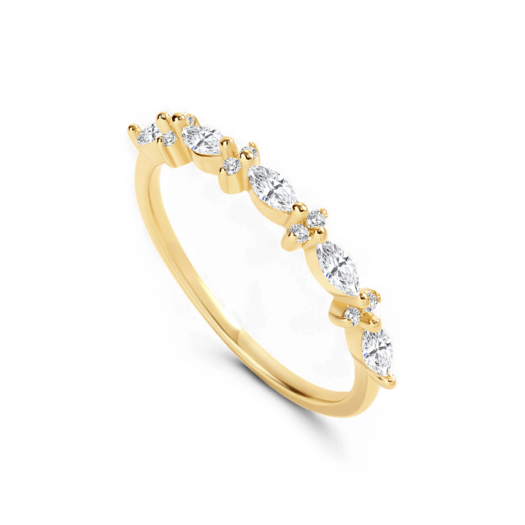 Marquise and Round Diamond Ring