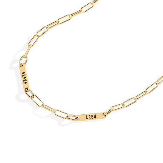 Personalized Paperclip Name Necklace