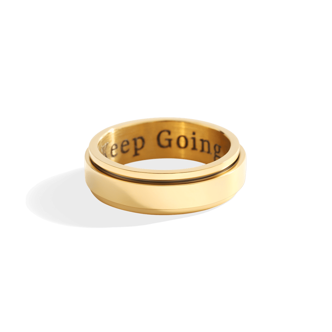 Classic Block Spinner Ring