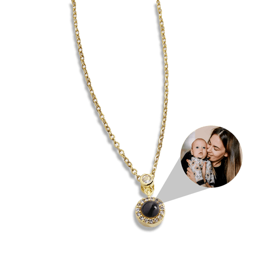 Petite Halo Photo Necklace