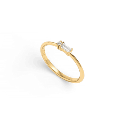 Dainty Personalized Morse Code Ring