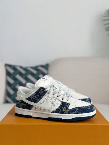 Louis Vuitton x Nike Air Jordan 1 Low â€œMonogram Denimâ€ (Custom)