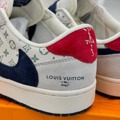 Louis Vuitton x Nike Air Jordan 1 Low â€œTricolor Monogramâ€ (Custom)