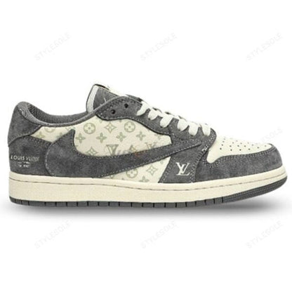 Louis Vuitton x Nike Air Jordan 1 Low â€œGreen Monogram Suedeâ€ (Custom)