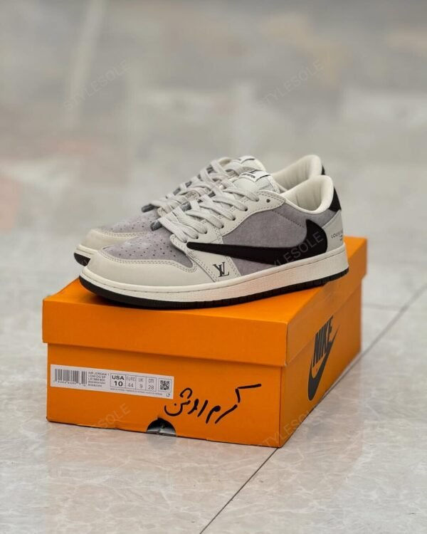 Louis Vuitton x Nike Air Jordan 1 Low â€œShadow Grey Suedeâ€ (Custom)
