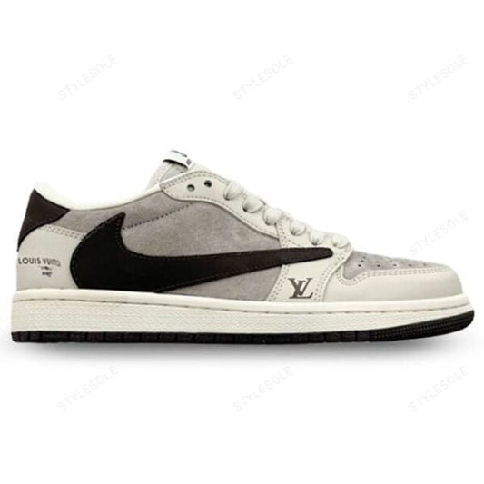 Louis Vuitton x Nike Air Jordan 1 Low â€œShadow Grey Suedeâ€ (Custom)