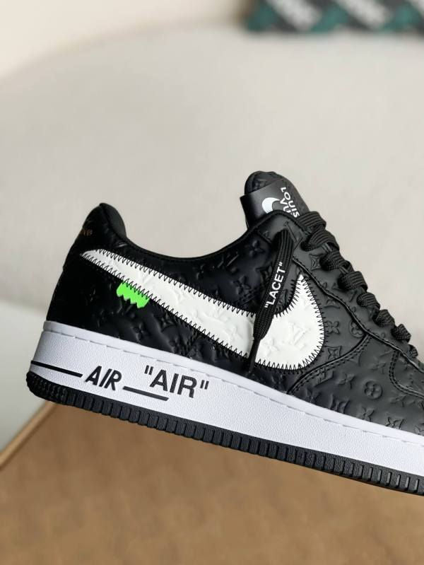 Air Force 1 x Louis Vuitton 07 Low â€˜By Virgil Abloh Black/Whiteâ€™ Best Quality