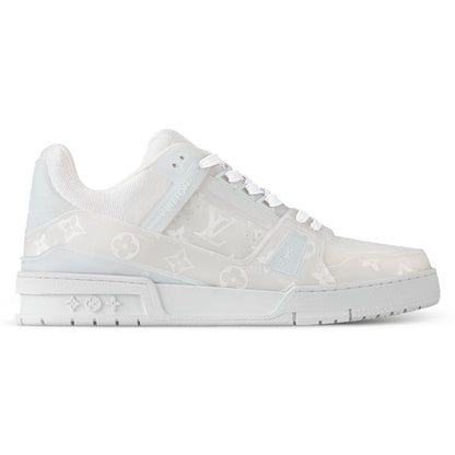 LV Trainers Monogram-Printed Translucent PVC White