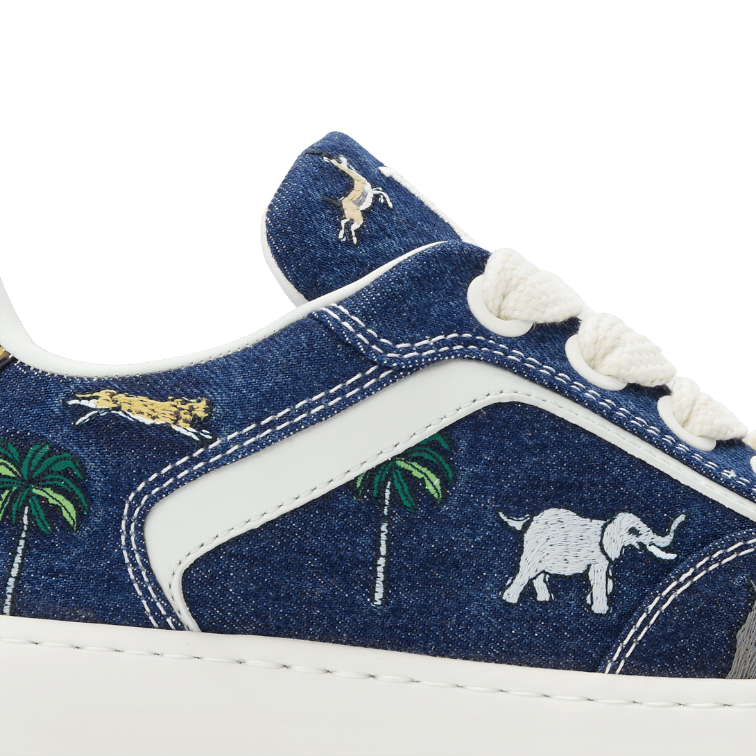LV Tilted Sneaker Blue Denim