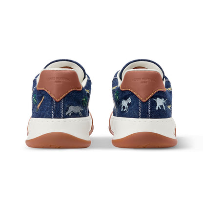 LV Tilted Sneaker Blue Denim