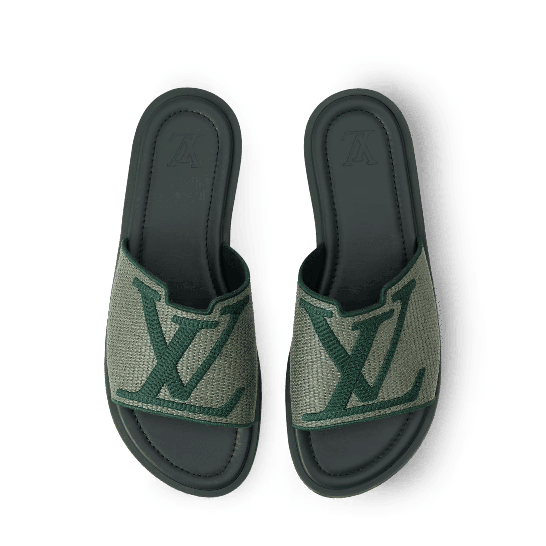 LV Portofino Mule Green