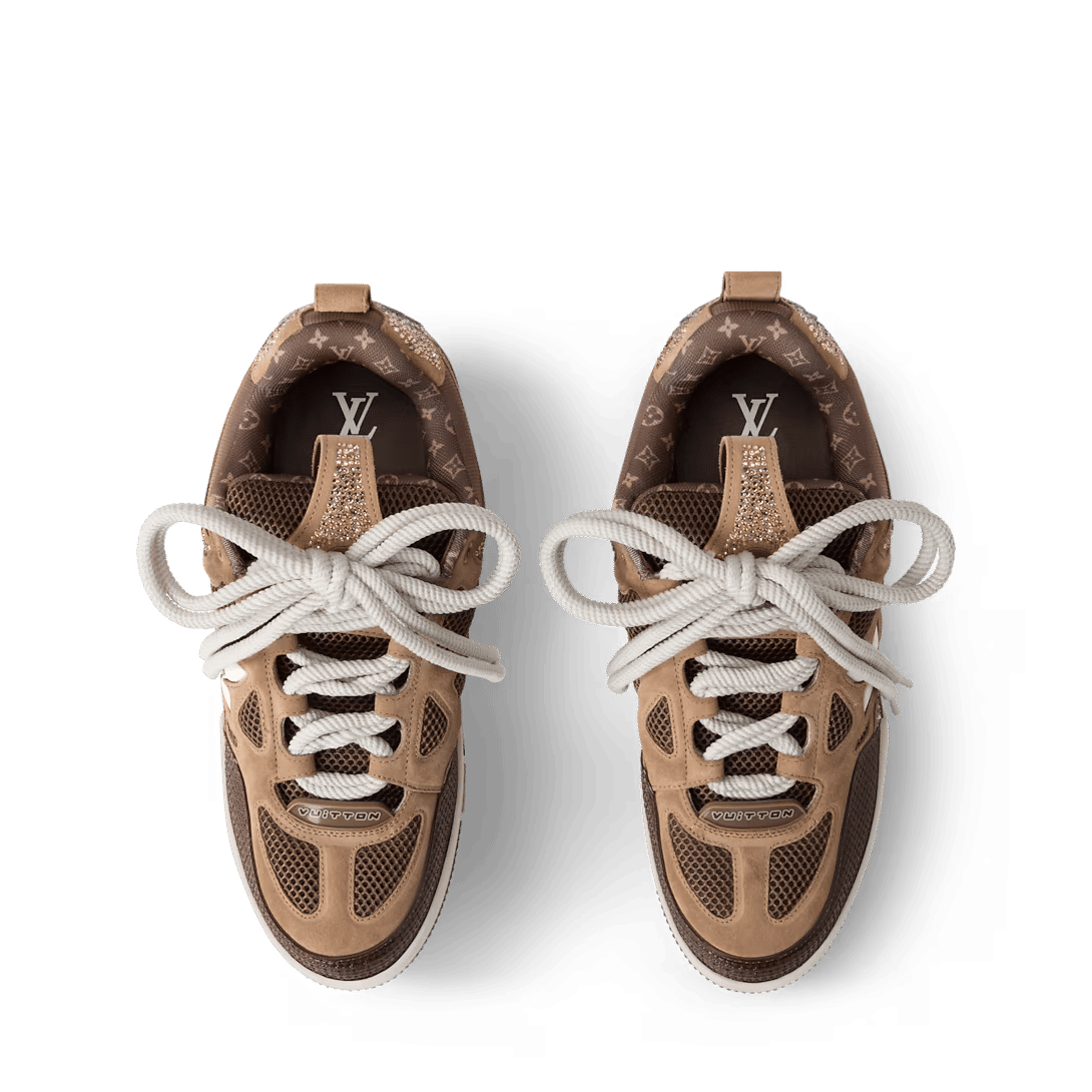 LV Skate Sneaker Brown Crystal