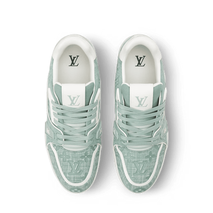 LV Trainer Green Canvas