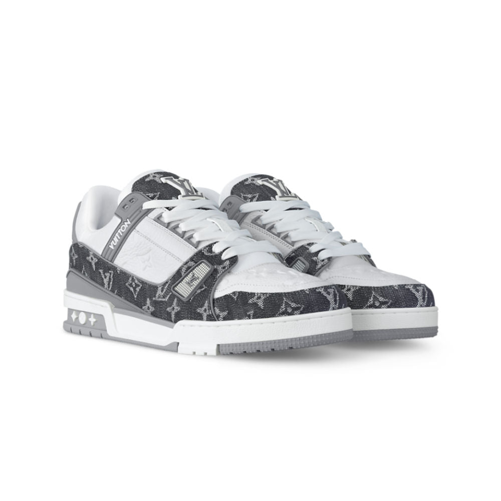 Louis Vuitton LV Trainer Sneaker â€˜Denim Monogram Greyâ€™