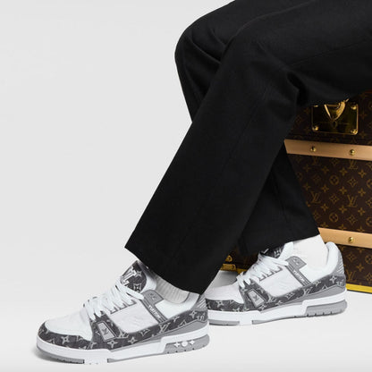 Louis Vuitton LV Trainer Sneaker â€˜Denim Monogram Greyâ€™