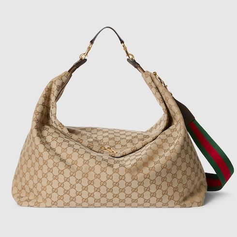Men's Large Brera Crossbody Bag With GG Canvas And Detachable Strap