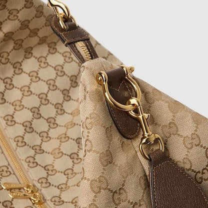 Men's Large Brera Crossbody Bag With GG Canvas And Detachable Strap