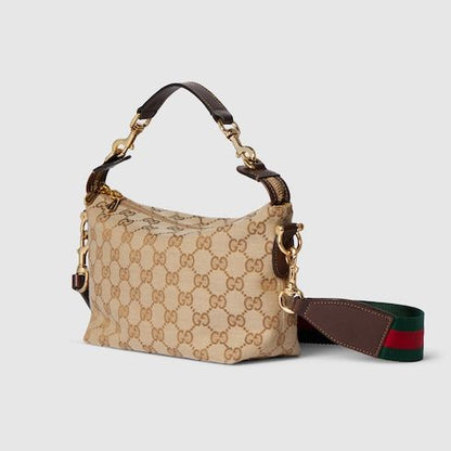 Men's Small Brera Crossbody Bag With Canvas And Detachable Strap