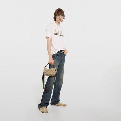Men's Small Brera Crossbody Bag With Canvas And Detachable Strap