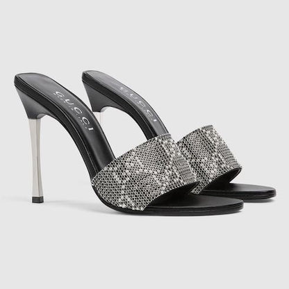 Women's Crystal Bombshell Slide Sandal