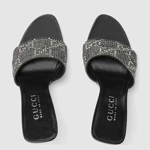 Women's Crystal Bombshell Slide Sandal