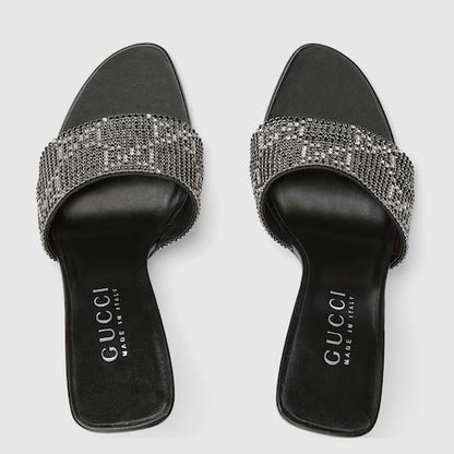 Women's Crystal Bombshell Slide Sandal