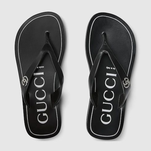 Women's Thong Sandal with Double G