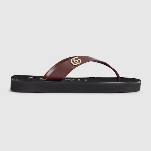 Women's Thong Sandal with Double G