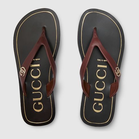 Women's Thong Sandal with Double G