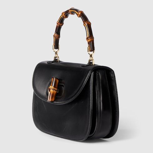 Women's Medium Bamboo 1947 Bag With Full Grain Leather And Bamboo Handle