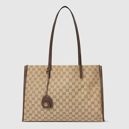 Women's Large Londra Tote Bag With GG Canvas And Zip Compartment