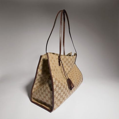 Women's Large Londra Tote Bag With GG Canvas And Zip Compartment