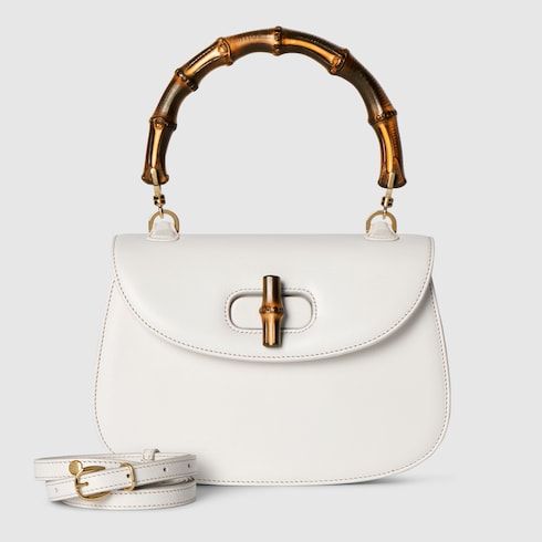 Women's Small Bamboo 1947 Bag With Soft Grainy Leather And Click Closure
