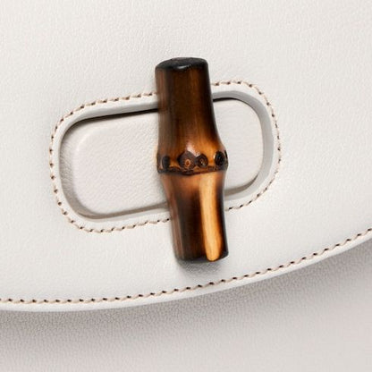 Women's Small Bamboo 1947 Bag With Soft Grainy Leather And Click Closure