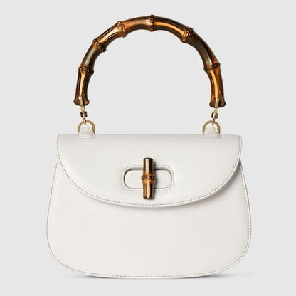 Women's Small Bamboo 1947 Bag With Soft Grainy Leather And Click Closure