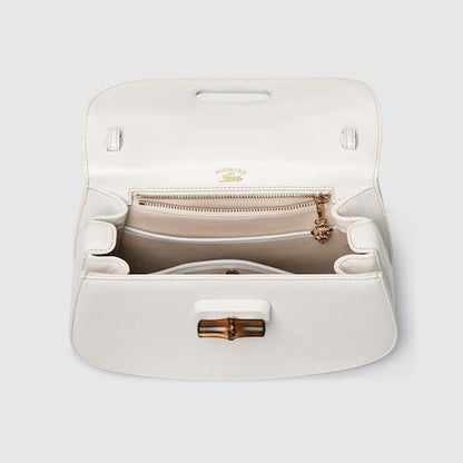 Women's Small Bamboo 1947 Bag With Soft Grainy Leather And Click Closure