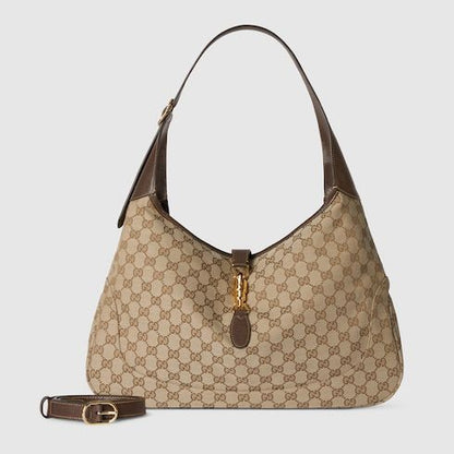 Men's Large Crossbody Bag With GG Canvas And Piston Closure